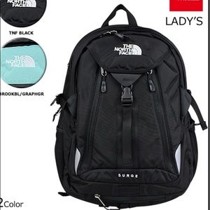 Black The North Face Surge Backpack